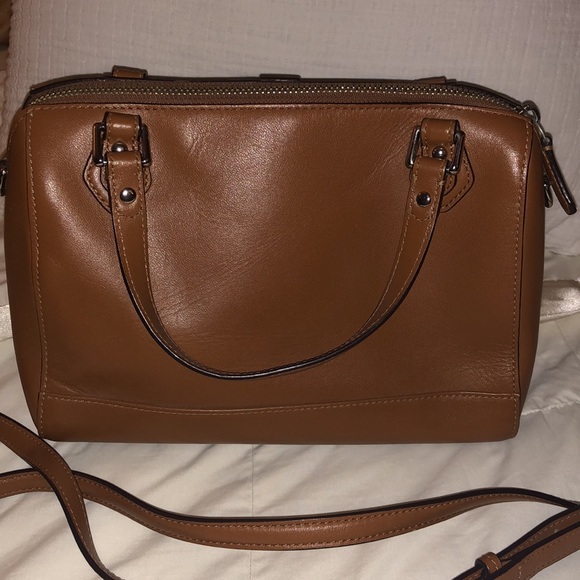 Coach Cognac Soft Leather Crossbody - Picture 6 of 16